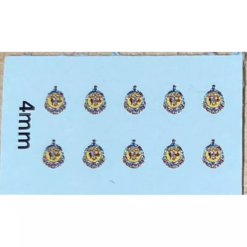 002 Railway Crest of Eddy Commissioner of NSWGR - 4mm Ozzy Decals