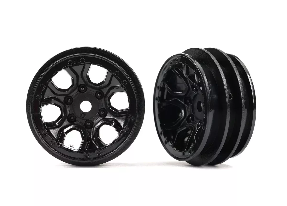 1.0″ Black Chrome Wheels