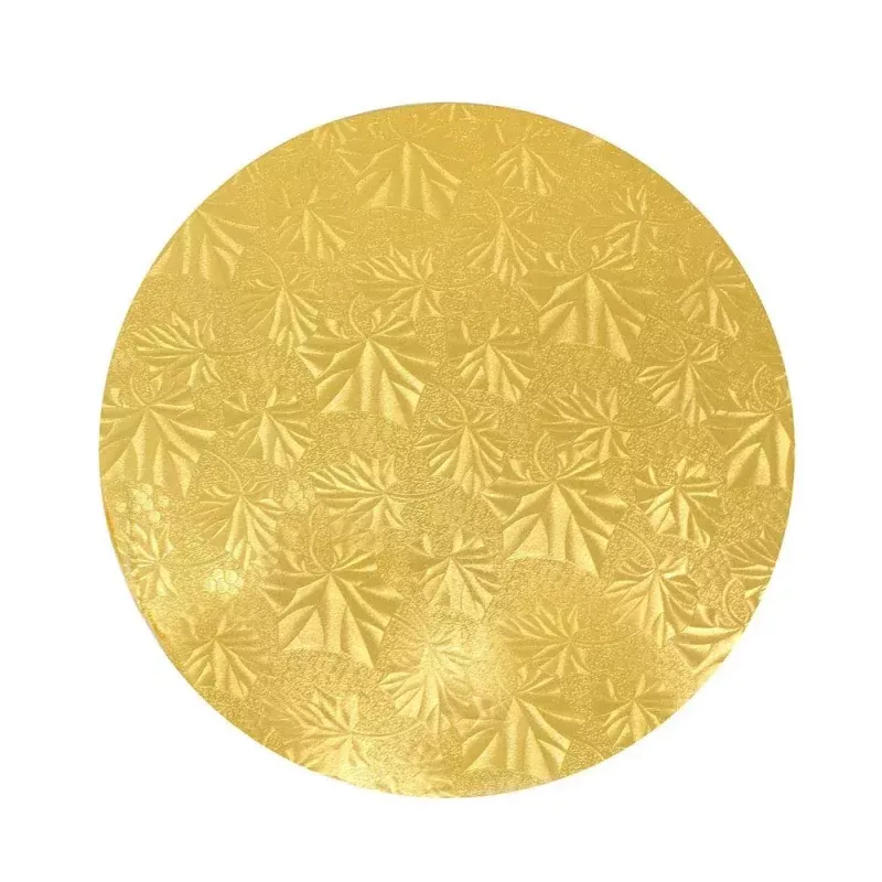 10 Round Gold Cake Drum 1/2|1 - singles (pick-up only)&12 - master case