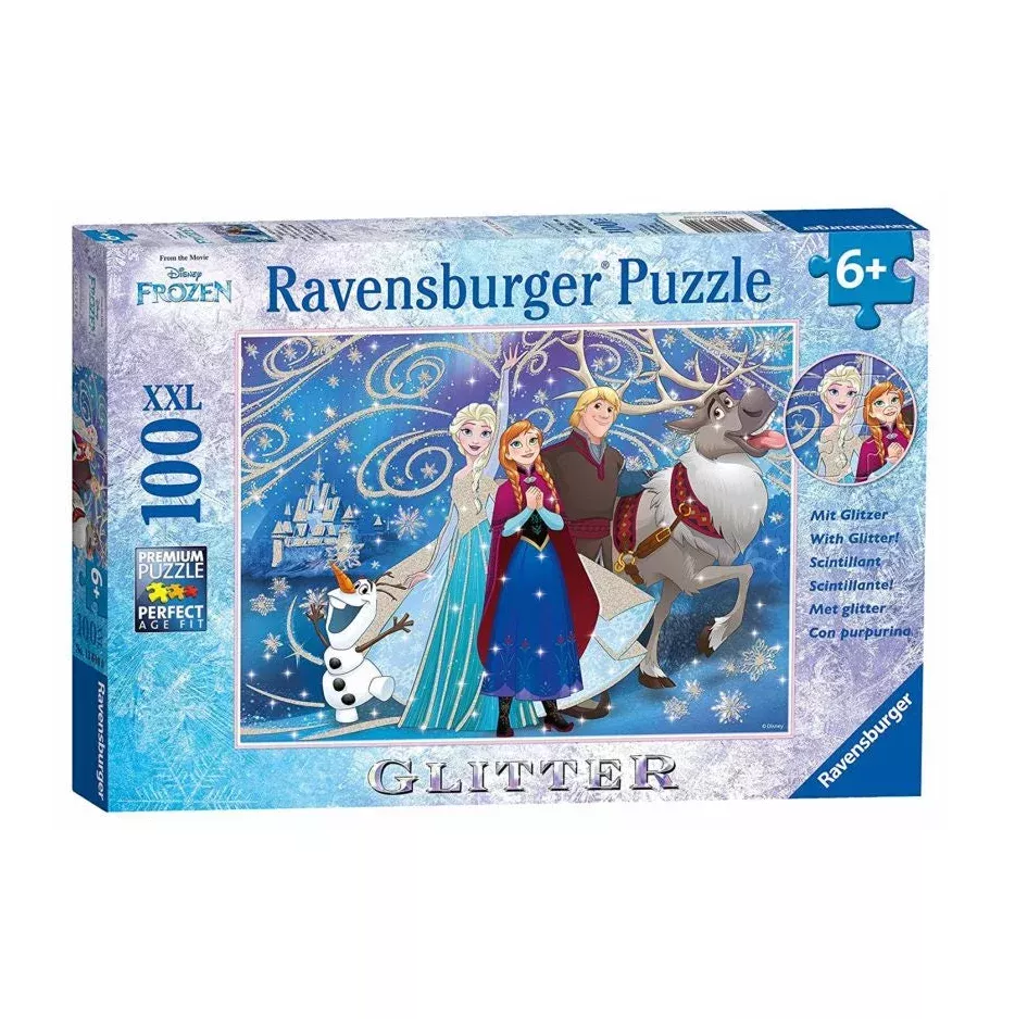 100 pc Puzzle – Glitter Disney Frozen Glittery Snow