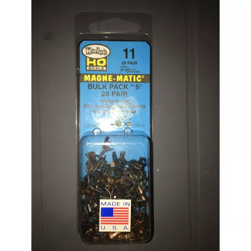 # 11 KADEE bulk pack No5 20 pair standard head Kadee Couplers HO