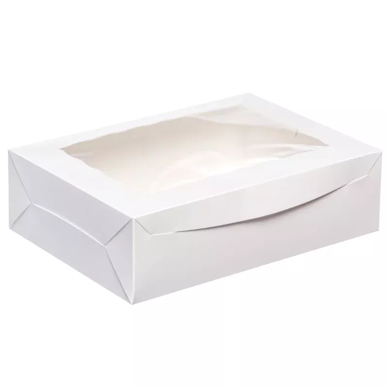 12 Cupcake Box with White window14 x 10 x 4 (pickup only)