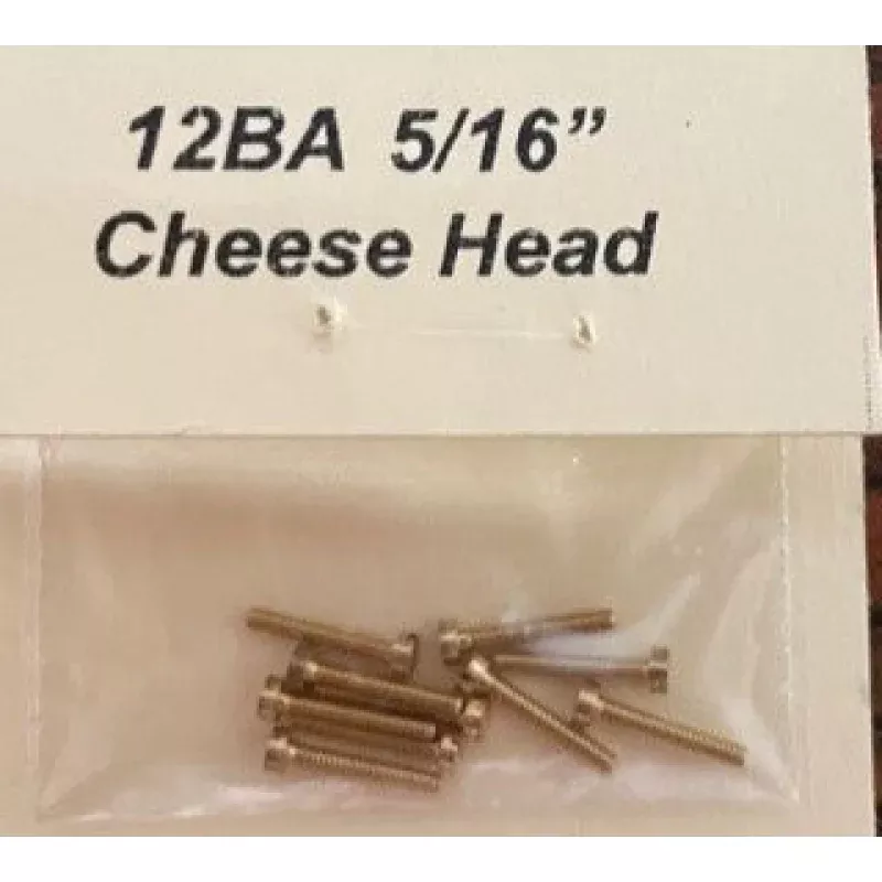 12BA CHEESEHEAD 5/16 inch BRASS SCREWS Qty 10