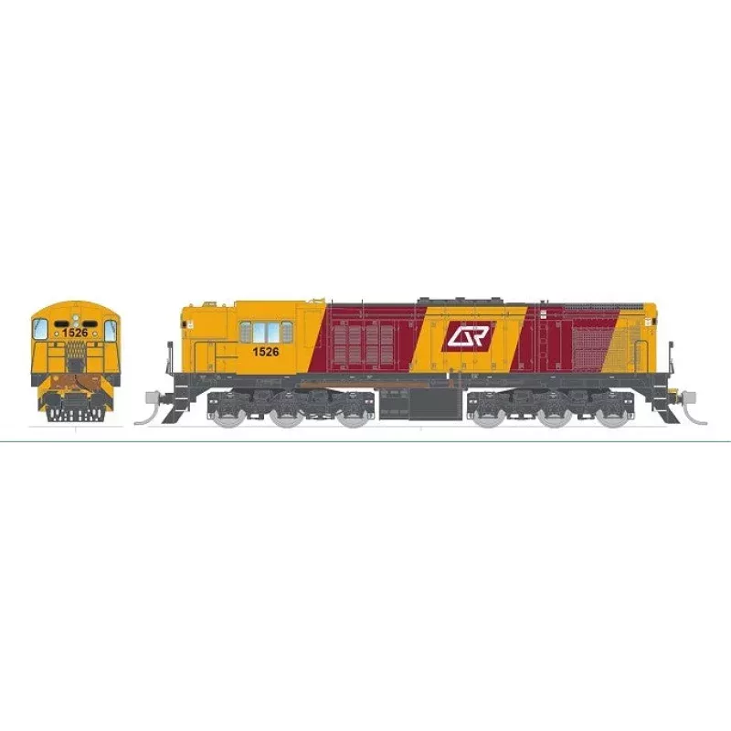 1526 Loco HOn3.5 DC SDS Models - QR 1526 QR Corporate Livery late 1990s (1460TT325)**