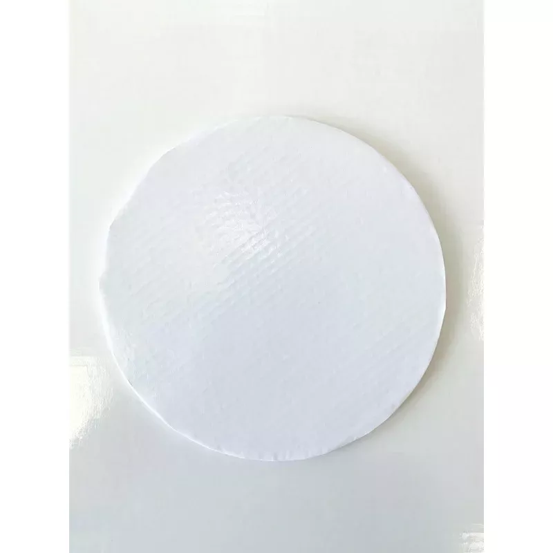 16 Round White Cake Drum / Board Embossed 1/2