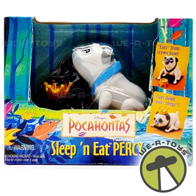 1995 Disneys Pocahontas Sleep and Eat Percy Action Figure Mattel 13490