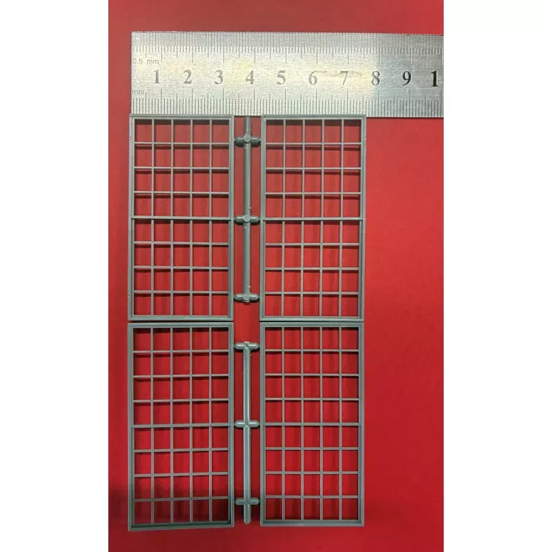 #2059 - O Scale - TICHY TRAIN GROUP 4 X -60 x 120 20/20 DOUBLE HUNG MASONRY WINDOW