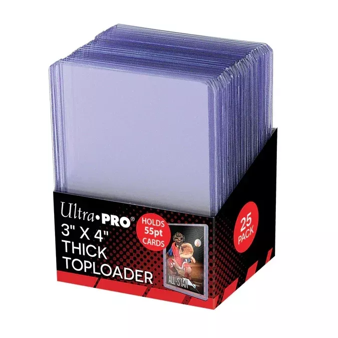 3" x 4" Clear Action Packed 55PT Toploaders (25ct)