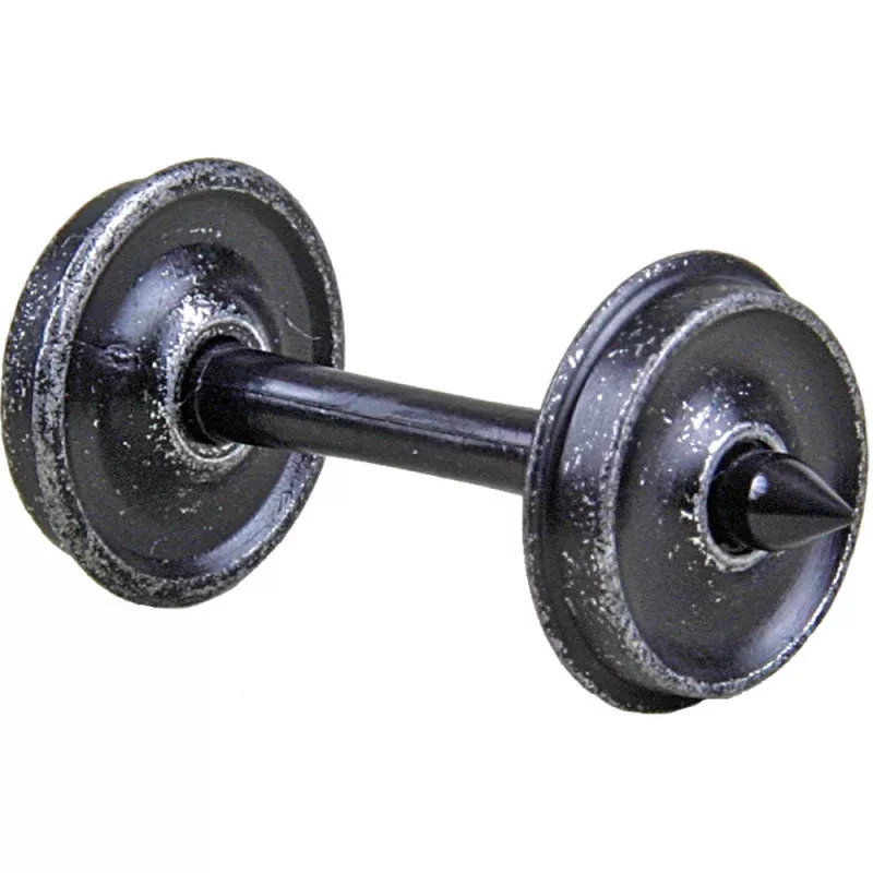 #530 HO Scale 33 Diameter Smooth Back Metal Code 88 Semi-Scale Wheels - Freight and Passenger