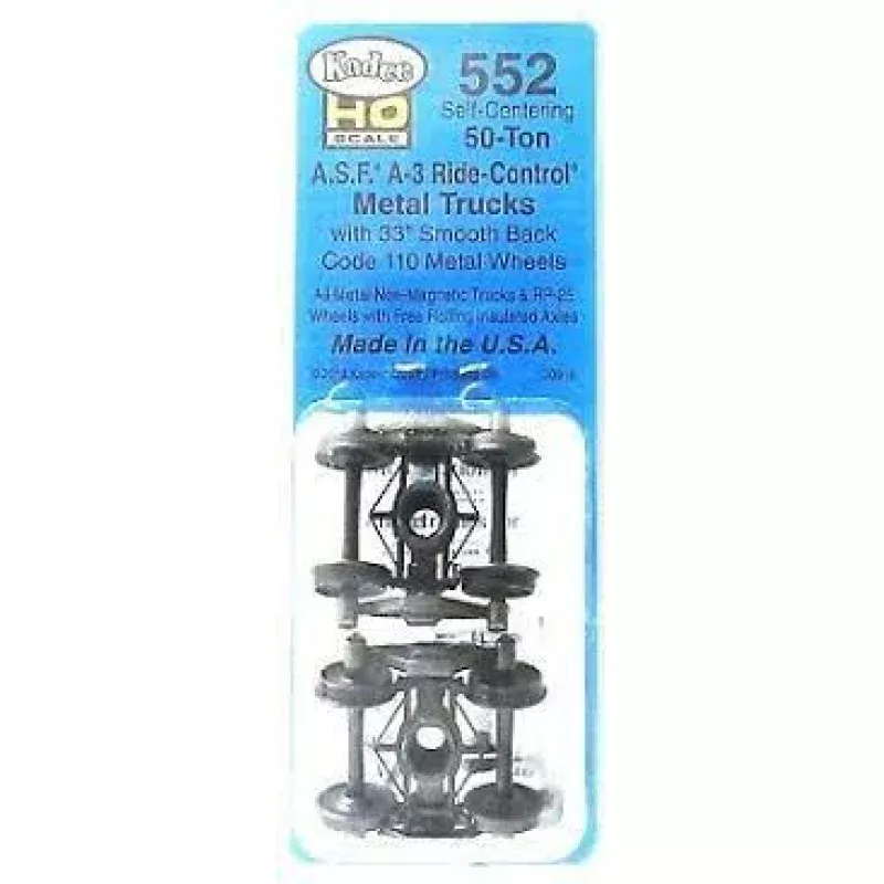 #552 - A.S.F A-3 Ride - Control Metal Trucks with 33'smooth black code 110 metal wheels