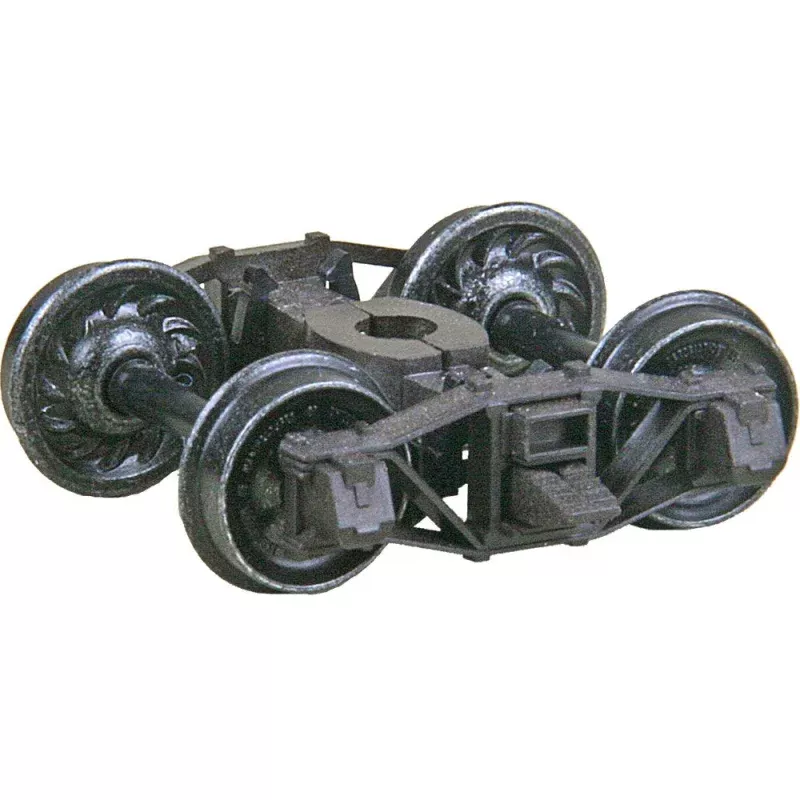 #583 - HO Scale Arch Bar Self Centering Caboose Trucks with 33 Ribbed Back Wheels KADEE PRODUCT.
