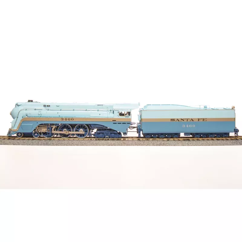 7350 ATSF Blue Goose, #3460, As-Delivered w/ 3460 on side of tender, Paragon4 Sound/DC/DCC, Smoke, HO