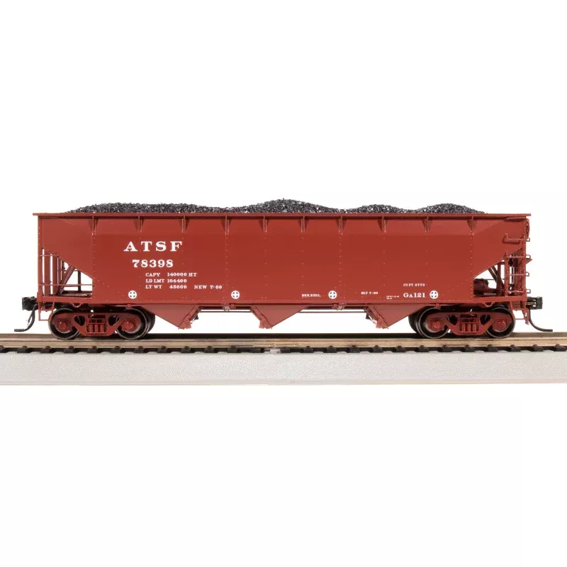 7370 AAR 70-ton Triple Hopper, ATSF, 4-PACK, HO