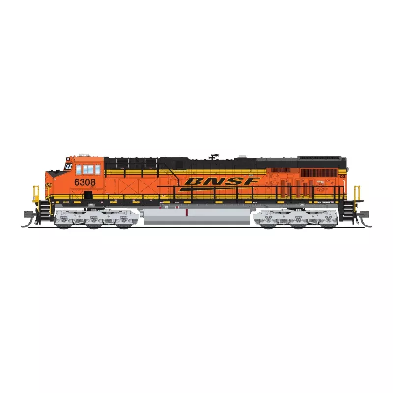 8629 GE ES44AC, BNSF 6329, Swoosh Scheme, No-Sound / DCC-Ready, N