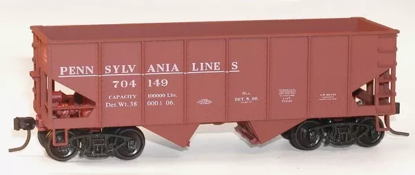 Accurail 24224 HO Scale USRA 55 Ton 2 Bay Open Hopper Kit 3 Pack Pennsylvania Lines