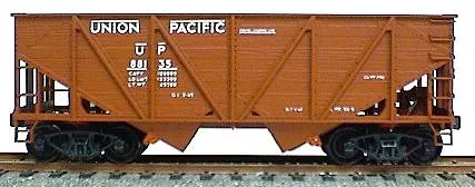 Accurail 2710 HO Scale Wood Side 2 Bay Open Hopper Kit Union Pacific UP