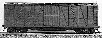 Accurail 4100 HO Scale 40' Outside Braced Boxcar Kit Undecorated