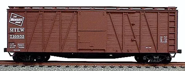 Accurail 41032 HO Scale 40' Outside Braced Boxcar Kit Milwaukee Road MILW