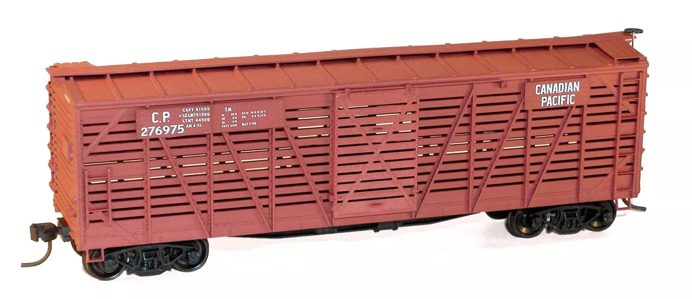 Accurail 47112 HO Scale 40' Wood Stock Car Kit Canadian Pacific CP