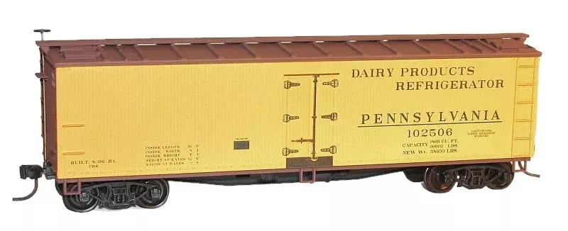 Accurail 4846 HO Scale 40' Wood Reefer Kit Pennsylvania PRR 102506