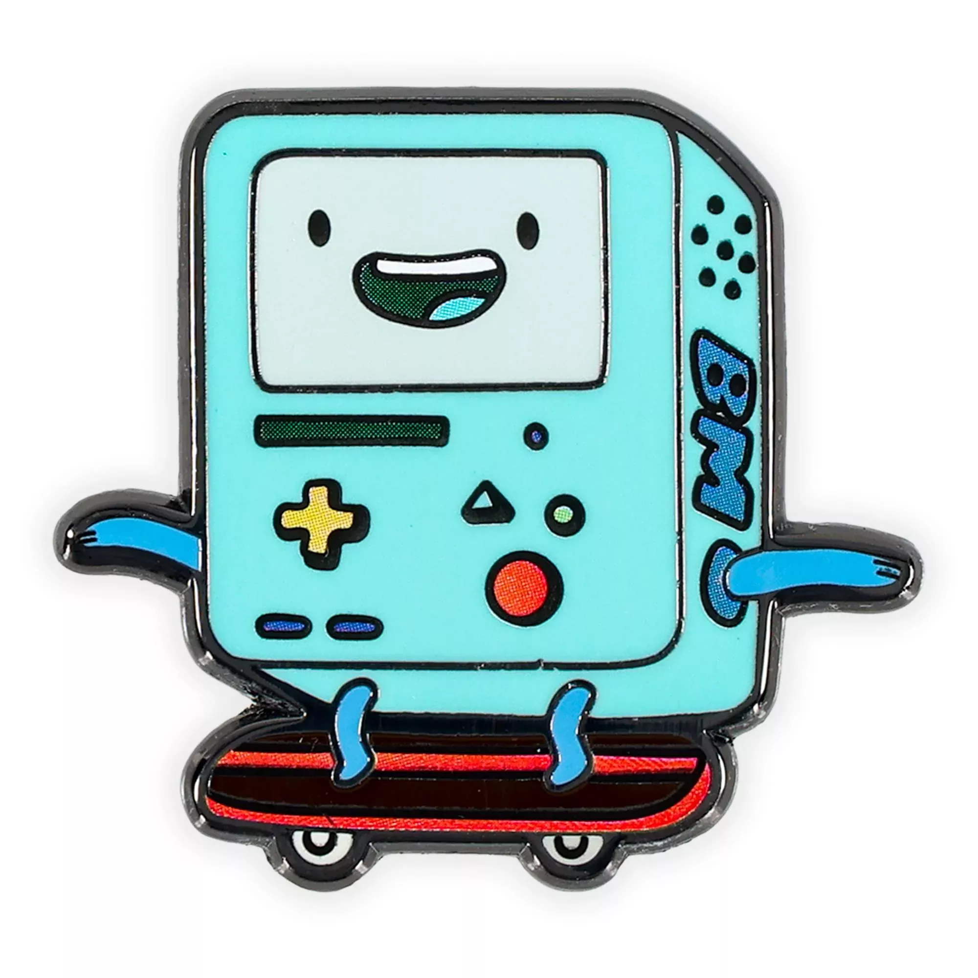 Adventure Time BMO Skateboarding Enamel Pin