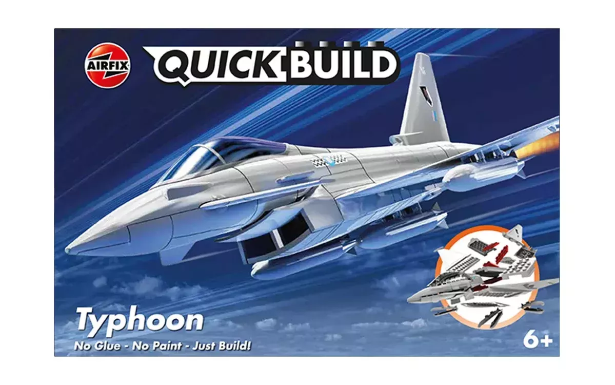 AIRFIX Models J6002 QuickBuild Typhoon Fighter (Snap)