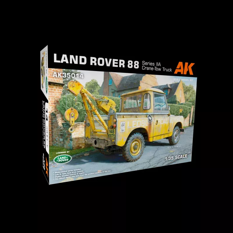 AK Interactive 1/35 scale MODEL KIT Land Rover 88 Series IIA Crane Tow Truck