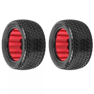 AKA Racing AKA13134KR 1/10 Array Medium Soft Long Wear 2.2" Buggy Rear Tires (2)