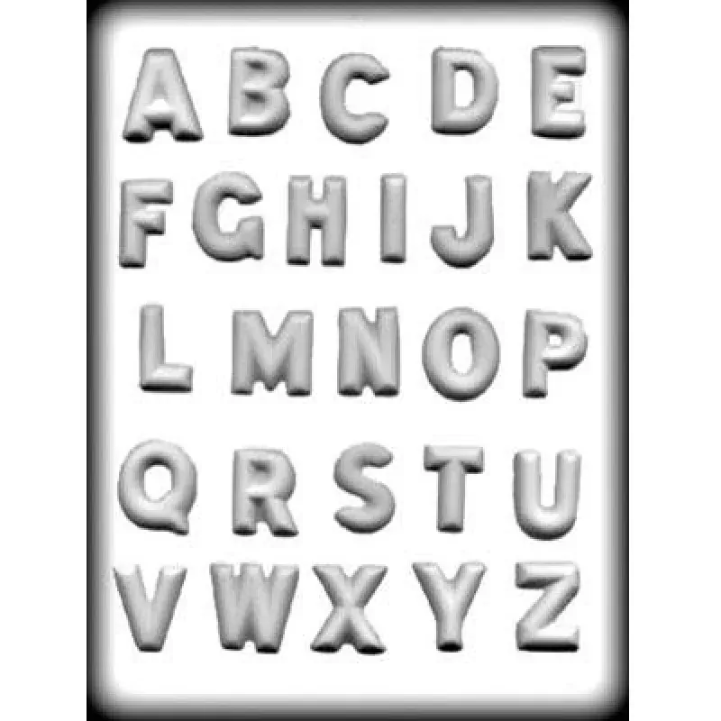ALPHABET 1 HARD CANDY MOLD Product #8H-14227
