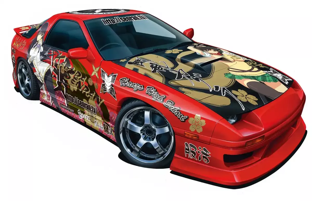 AOSHIMA 07594 Senran Kagura Mazda Rx-7 Fc3S Bn Sports 1/24 Scale Kit