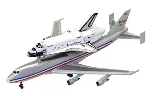 AOSHIMA 4D Puzzle 1/450 Space Shuttle And 747 Plastic Model
