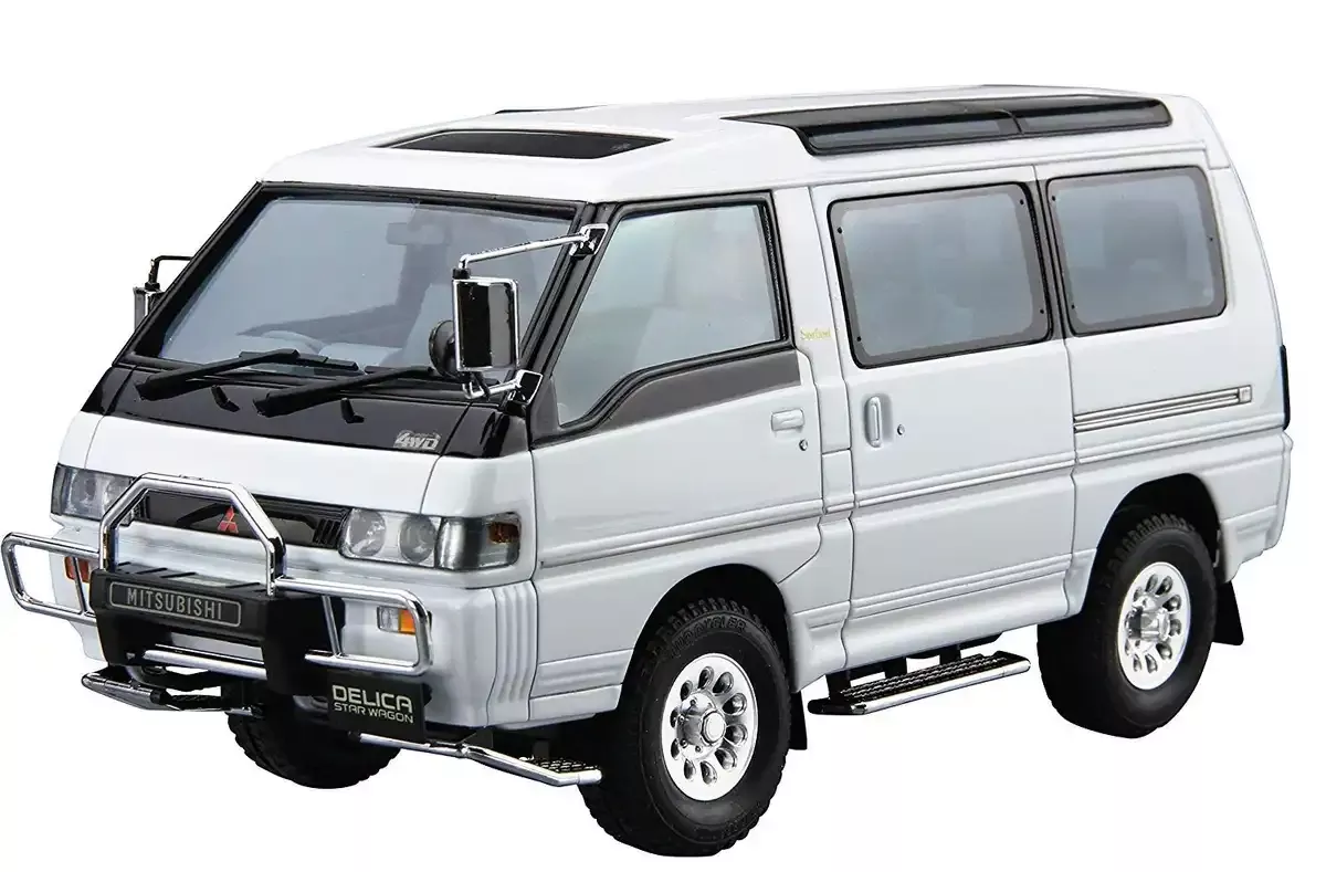 AOSHIMA 52334 The Model Car 27 Mitsubishi P35W Delica Star Wagon '91 1/24 Scale Kit
