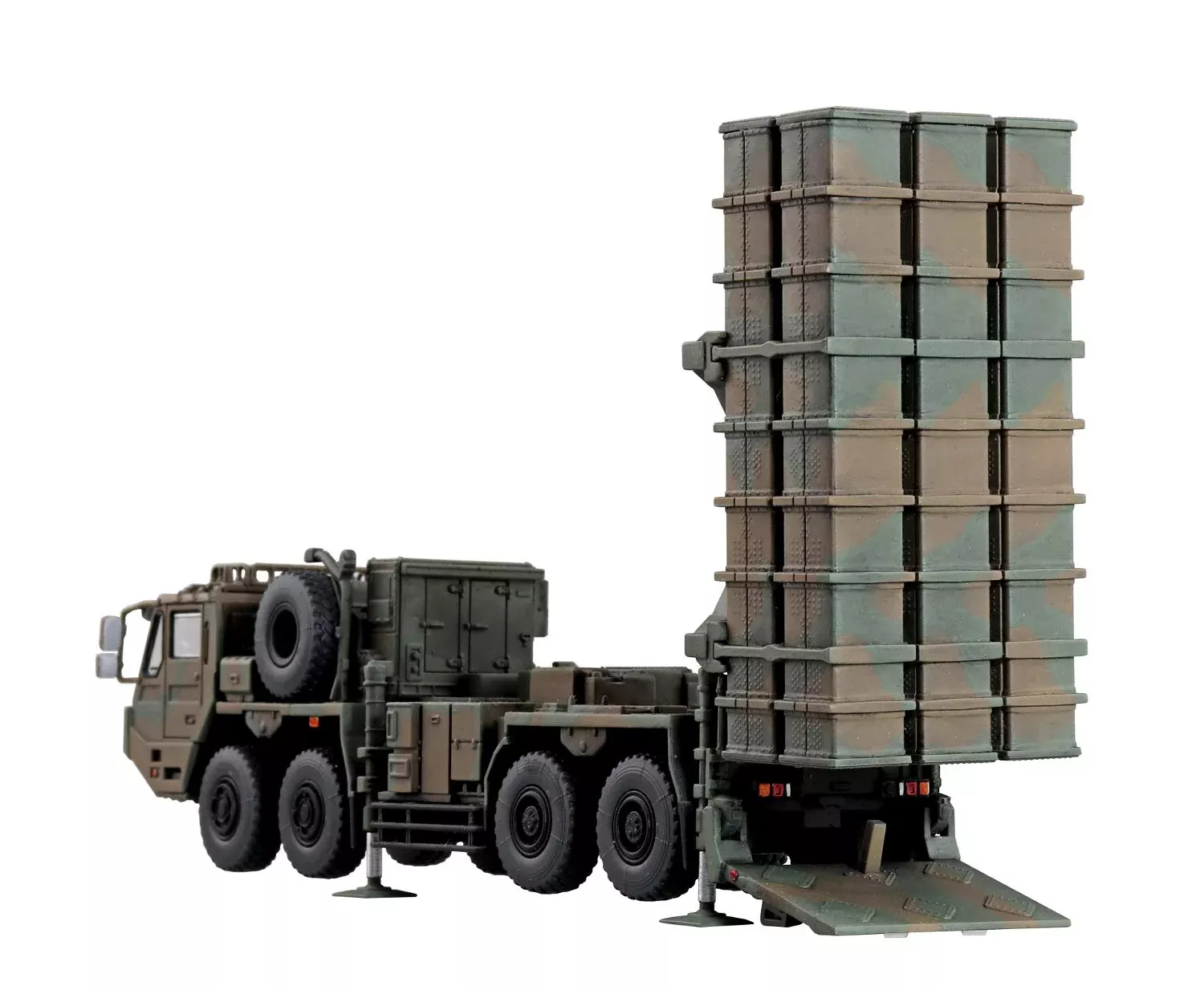 AOSHIMA Military Model Kit 1/72 Jgsdf Medium-Range Surface-To-Air Missile Plastic Model