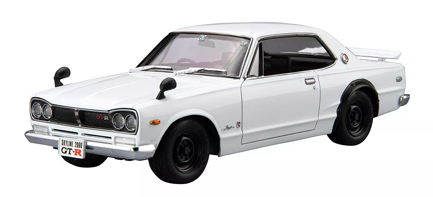 AOSHIMA The Model Car 1/24 Nissan Kpgc10 Skyline Ht2000Gt-R '71 Plastic Model