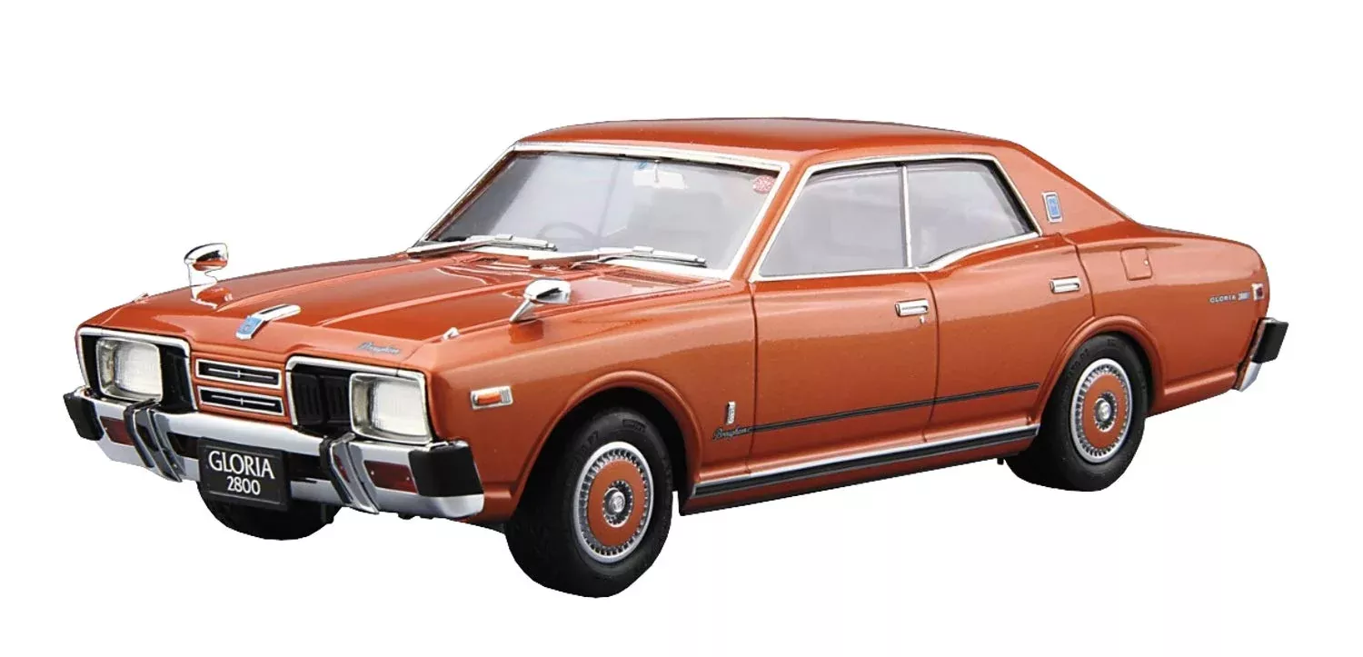 AOSHIMA The Model Car 1/24 Nissan P332 Cedric/Gloria 4Ht280E Brougham '78 Plastic Model