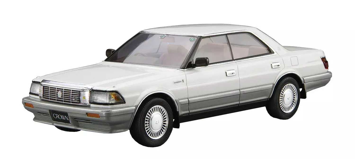 AOSHIMA The Model Car 1/24 Toyota Uzs131 Crown Royal Saloon G '89 Plastic Model