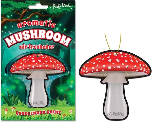Archie McPhee Aromatic Mushroom Sandalwood Scent Air Freshener