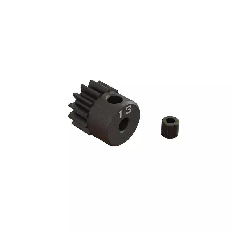 ARRMA ARA311075 13T 0.8Mod 1/8th Bore CNC Steel Pinion Gear