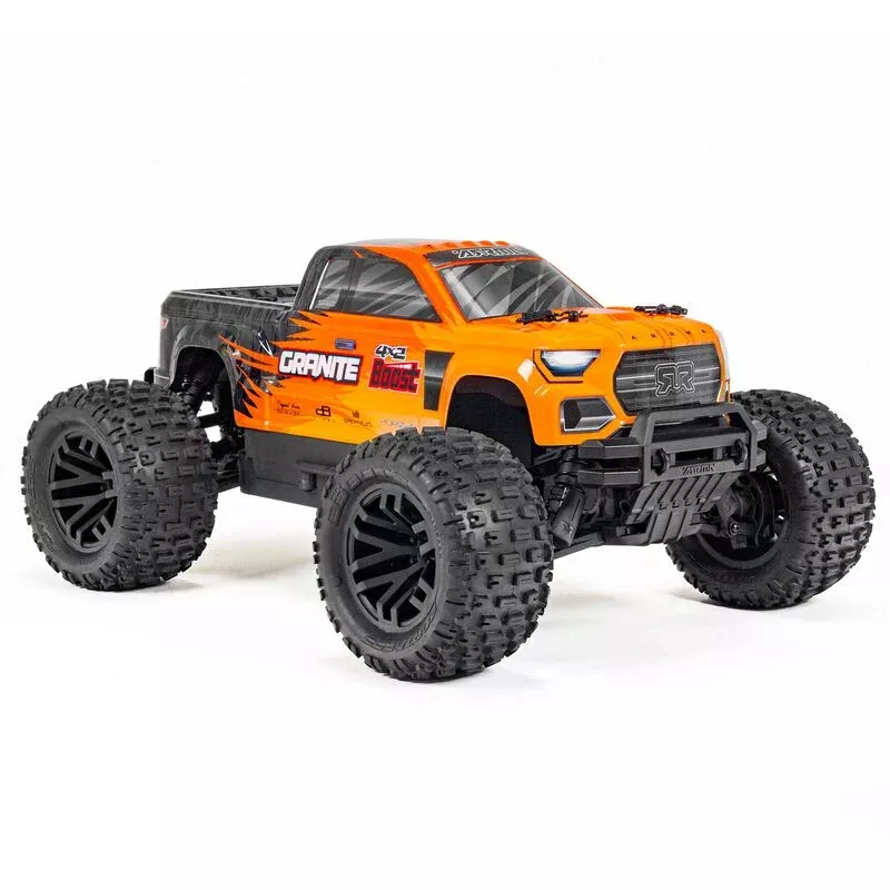 ARRMA ARA4102SV4T1 GRANITE BOOST 4X2 Mega 1/10 RTR 2WD Monster Truck Orange - Charger/Battery