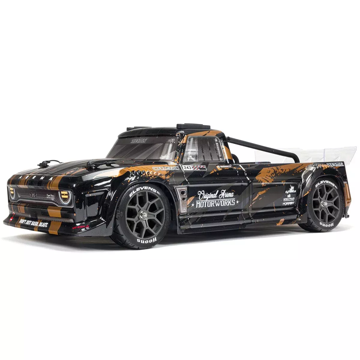 ARRMA ARA4315V3T1 1/8 Infraction 4x4 3S BLX Resto-Mod Truck Black / Gold