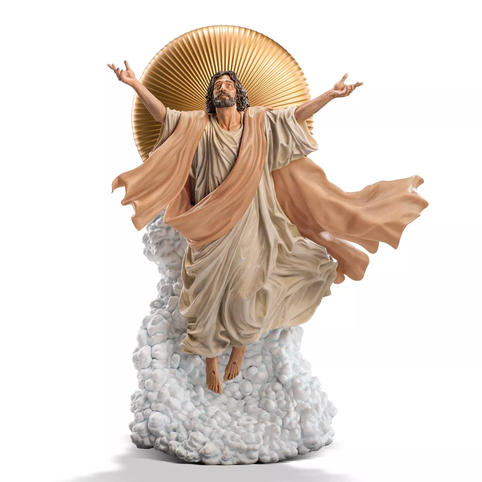 Ascension of Jesus Christ 11-Inch Premium Statue | 1:10 Scale Tan Robe Edition