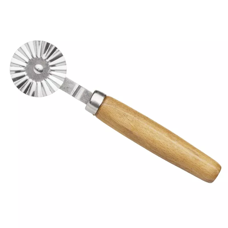 Ateco Pastry Cutter with Fluted Wheel (Wood Handle) #1397