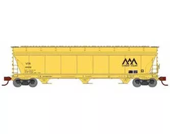 Athearn 12942 N Scale ACF 4600 3 Bay Covered Hopper Vermont Railway VTR 6006