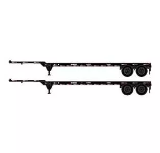 Athearn 14290 HO Scale 40' Container Chassis TRAC Intermodal TLXZ
