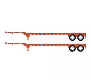 Athearn 14298 HO Scale 40' Container Chassis Genstar GCEX