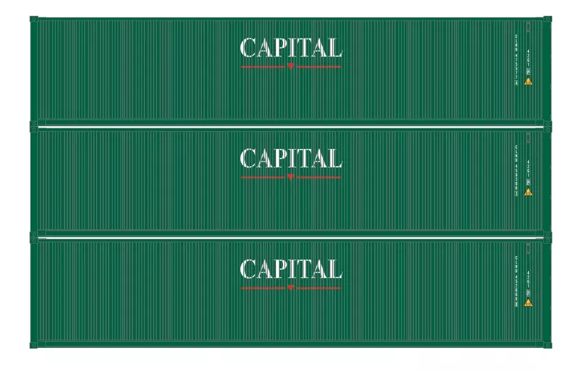 Athearn 16386 HO Scale 40' Low Cube Container Capital CLHU