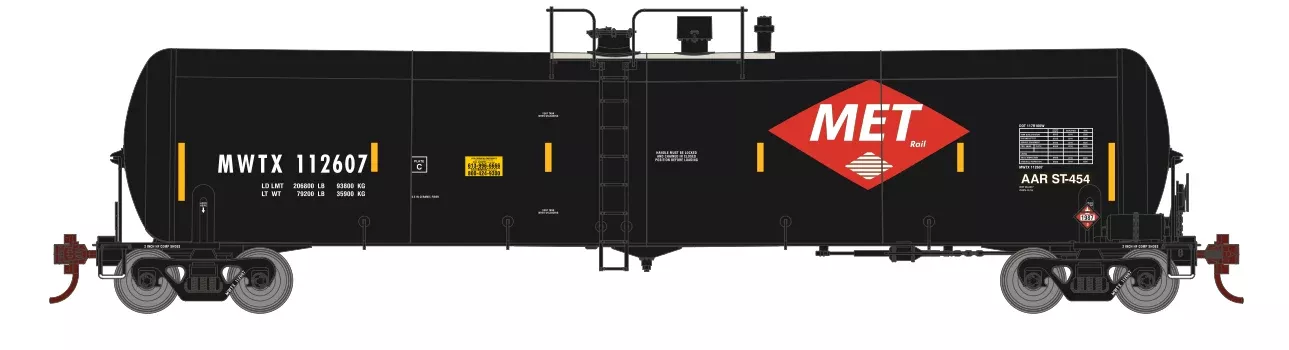 Athearn 18018 N Scale 30,000 Gallon Ethanol Tank Car Midwest Ethanol Transport MWTX