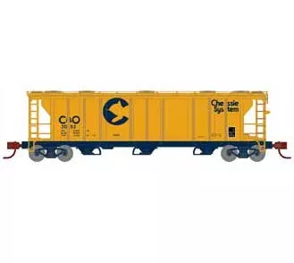 Athearn 28346 N Scale PS-2 2893 Covered Hopper Chessie System B&O 2052