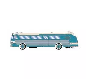 Athearn 29071 HO Scale Intercity Bus - Teal and Cream