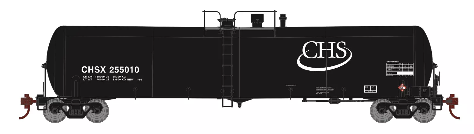 Athearn 29929 HO Scale 30,000 Gallon Ethanol Tank Car CHSX 255010